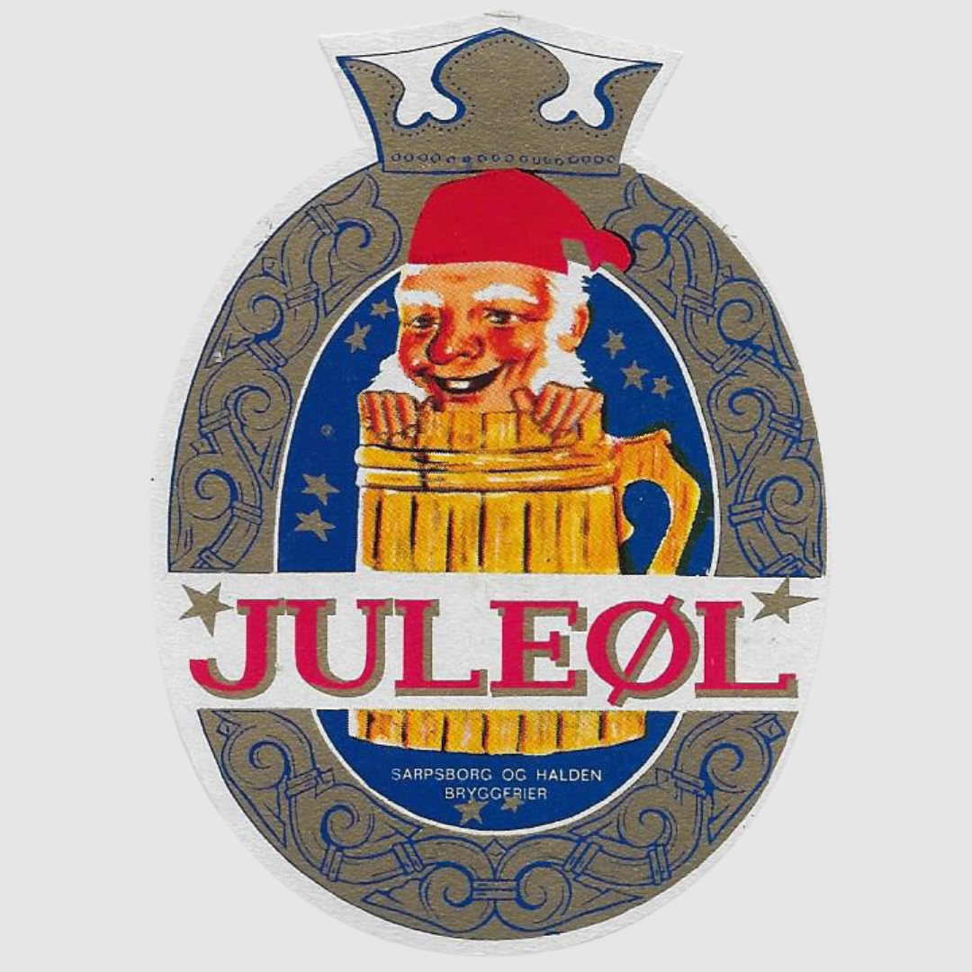 Classic Norwegian Christmas beer label