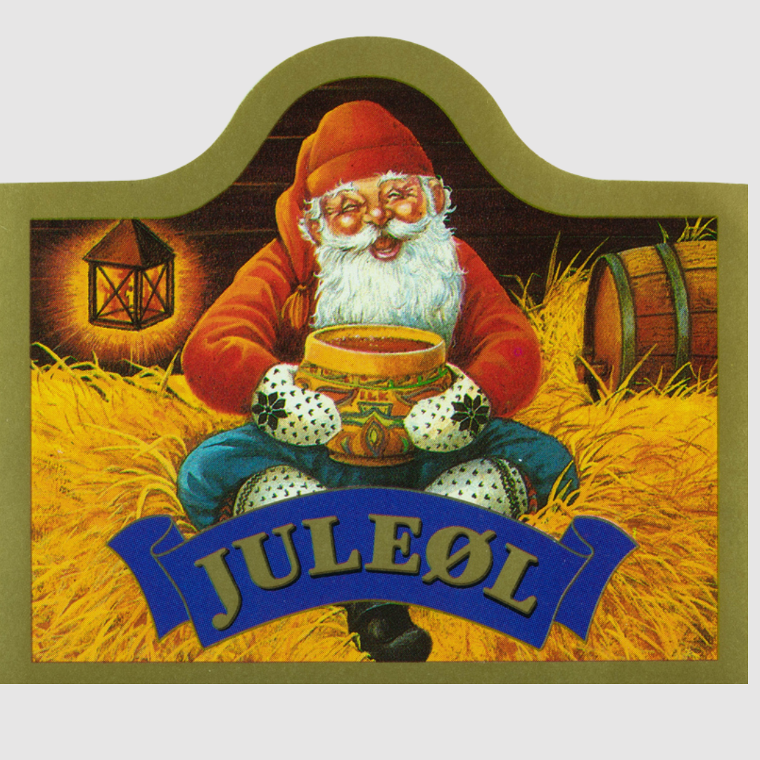 Classic Norwegian Christmas beer label