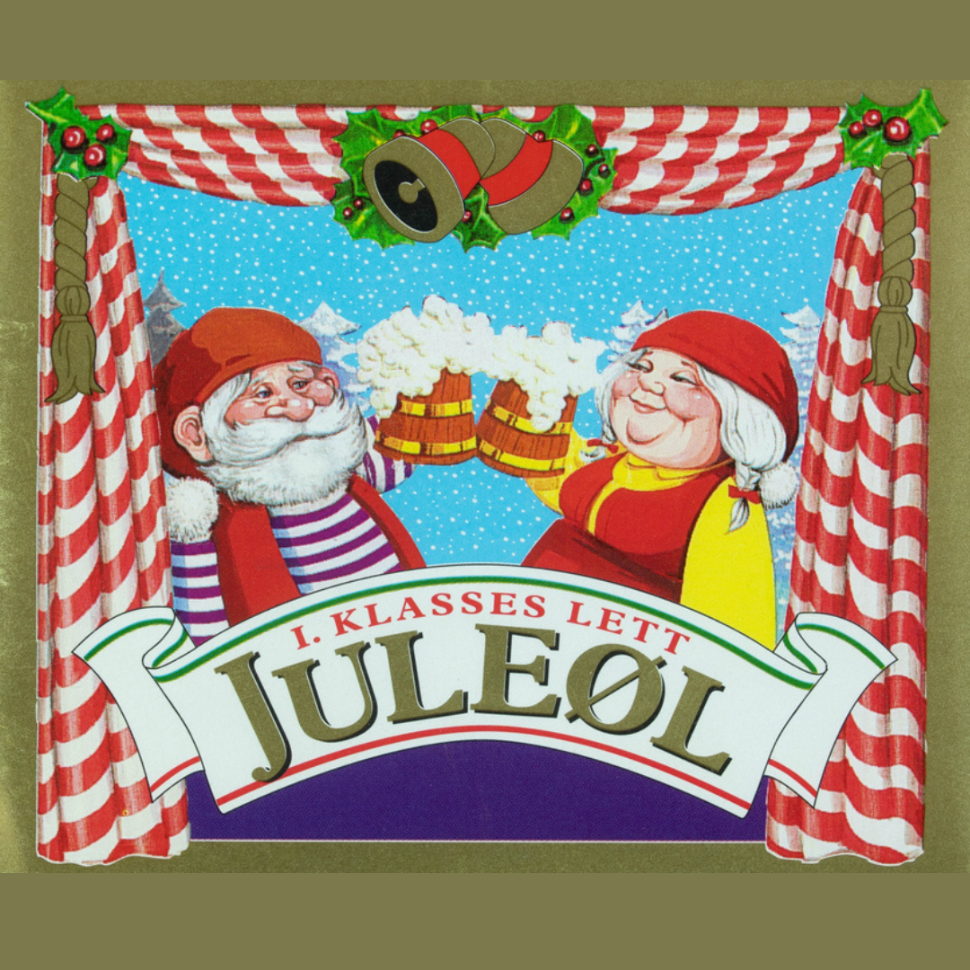 Classic Norwegian Christmas beer label
