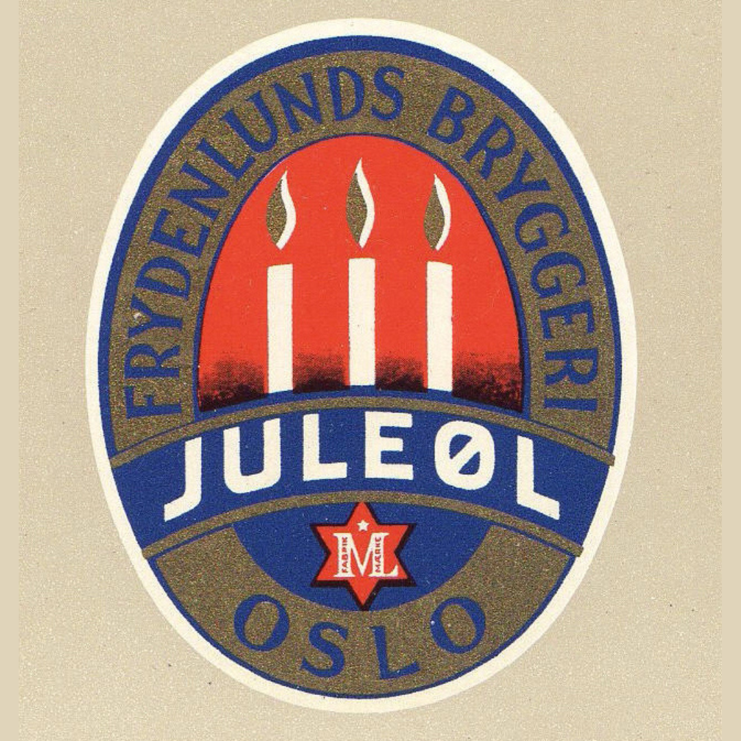 Classic Norwegian Christmas beer label