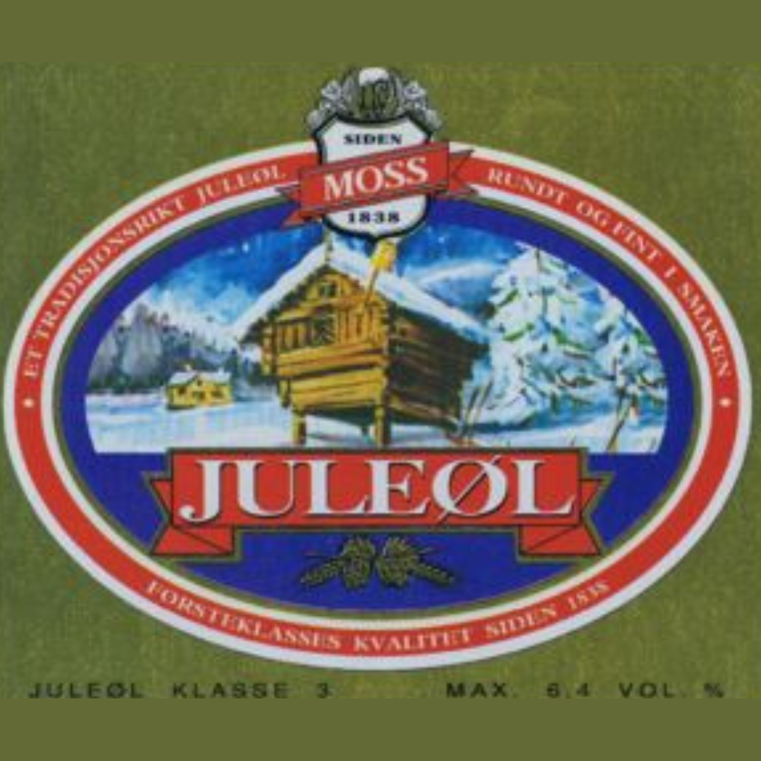 Classic Norwegian Christmas beer label