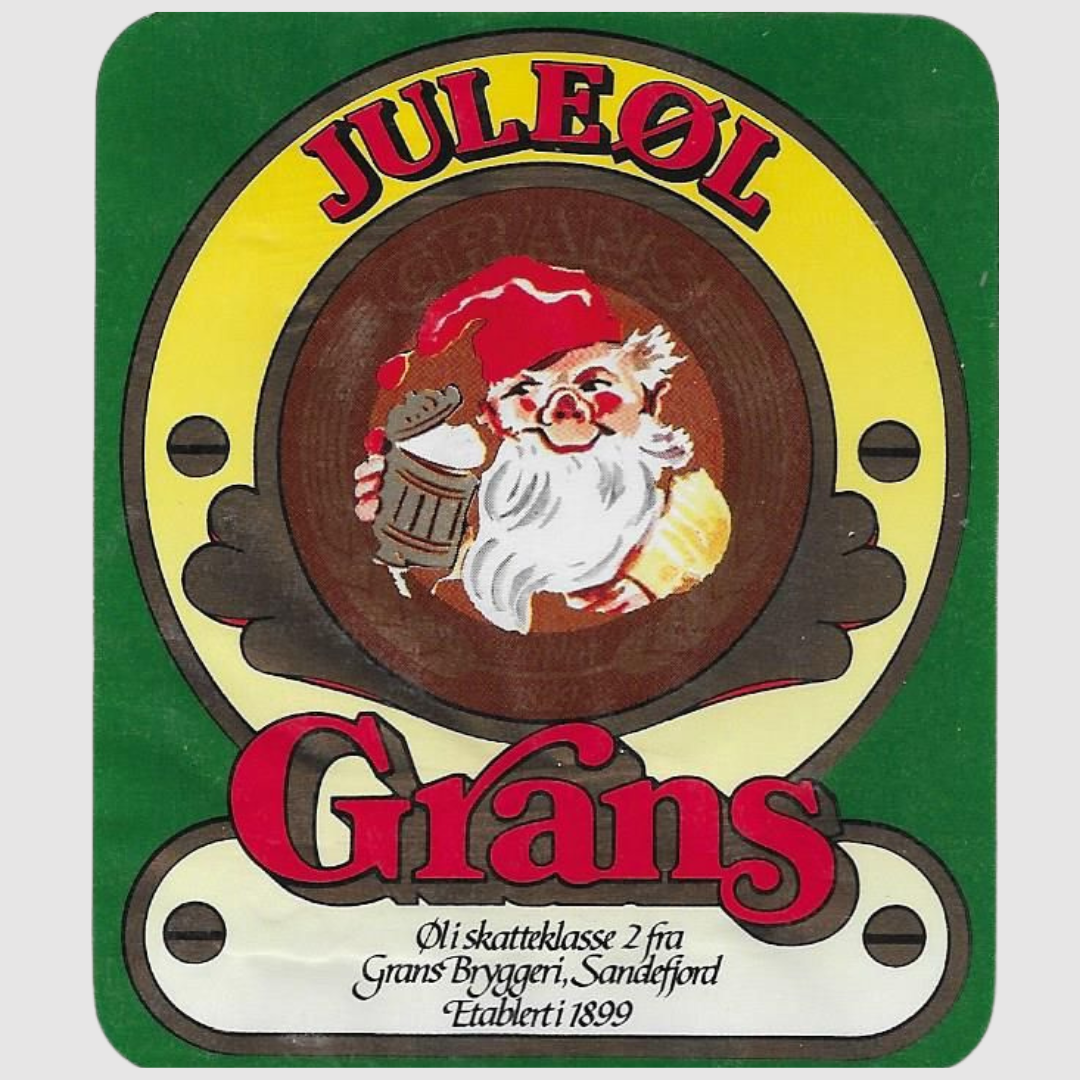 Classic Norwegian Christmas beer label